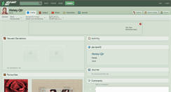 Desktop Screenshot of honey-qtr.deviantart.com