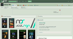 Desktop Screenshot of mistical-sign.deviantart.com