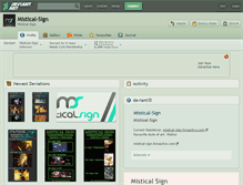 Tablet Screenshot of mistical-sign.deviantart.com