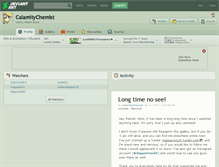 Tablet Screenshot of calamitychemist.deviantart.com