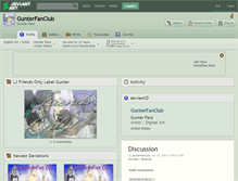 Tablet Screenshot of gunterfanclub.deviantart.com