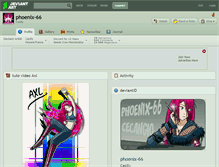 Tablet Screenshot of phoenix-66.deviantart.com
