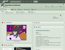 Tablet Screenshot of amechaninwonderland.deviantart.com