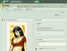 Tablet Screenshot of mejiro.deviantart.com