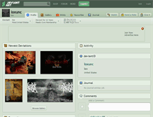 Tablet Screenshot of loxunc.deviantart.com