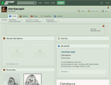 Tablet Screenshot of chewbaccaplz.deviantart.com