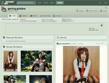 Tablet Screenshot of gaming-goddess.deviantart.com
