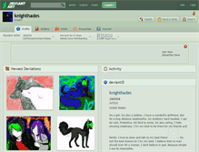 Tablet Screenshot of knighthades.deviantart.com