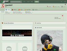 Tablet Screenshot of cyberr00t.deviantart.com