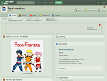 Tablet Screenshot of iheartroxaskun.deviantart.com
