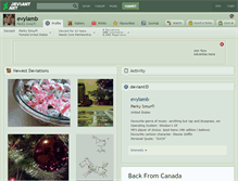 Tablet Screenshot of evylamb.deviantart.com