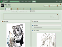 Tablet Screenshot of clan-clan.deviantart.com