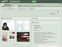 Tablet Screenshot of mely-mae.deviantart.com