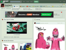 Tablet Screenshot of dezzmanx.deviantart.com