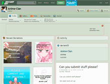 Tablet Screenshot of anime-clan.deviantart.com