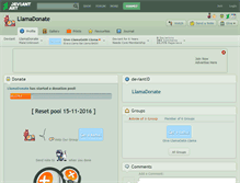 Tablet Screenshot of llamadonate.deviantart.com