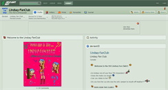 Desktop Screenshot of lindsay-fanclub.deviantart.com