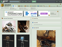 Tablet Screenshot of apocalust.deviantart.com