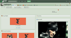 Desktop Screenshot of coyatomacca.deviantart.com
