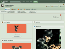 Tablet Screenshot of coyatomacca.deviantart.com