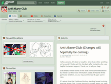 Tablet Screenshot of anti-akane-club.deviantart.com
