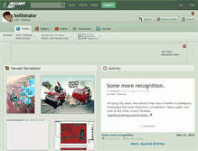 Tablet Screenshot of kellistrator.deviantart.com
