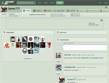 Tablet Screenshot of gamer777.deviantart.com