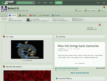 Tablet Screenshot of bella4318.deviantart.com