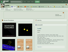 Tablet Screenshot of luniel.deviantart.com