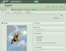 Tablet Screenshot of fu-monkey.deviantart.com