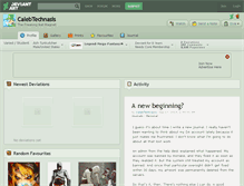 Tablet Screenshot of calebtechnasis.deviantart.com