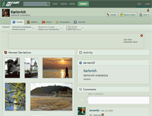 Tablet Screenshot of karlovich.deviantart.com