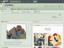 Tablet Screenshot of crossingback.deviantart.com