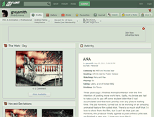 Tablet Screenshot of greysmith.deviantart.com