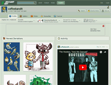 Tablet Screenshot of coffeebandit.deviantart.com