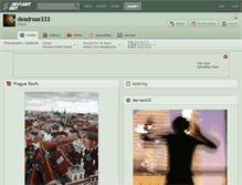 Tablet Screenshot of deadrose333.deviantart.com