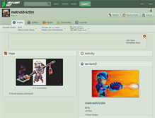 Tablet Screenshot of metroidvictim.deviantart.com