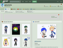 Tablet Screenshot of gokumomo.deviantart.com