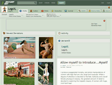Tablet Screenshot of legsxl.deviantart.com