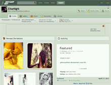 Tablet Screenshot of elisanight.deviantart.com