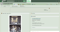 Desktop Screenshot of morethanathousand.deviantart.com
