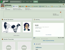Tablet Screenshot of bellicosus.deviantart.com
