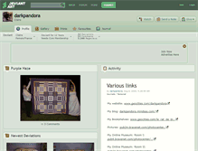 Tablet Screenshot of darkpandora.deviantart.com