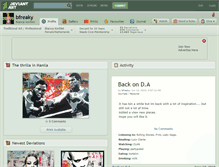 Tablet Screenshot of bfreaky.deviantart.com