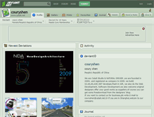 Tablet Screenshot of couryshen.deviantart.com