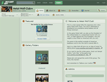 Tablet Screenshot of metal-wolf-club.deviantart.com