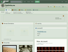Tablet Screenshot of fatadellaluna.deviantart.com