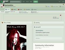 Tablet Screenshot of dysmorphics.deviantart.com