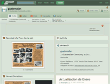 Tablet Screenshot of guatemalan.deviantart.com