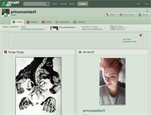 Tablet Screenshot of princesszelda45.deviantart.com